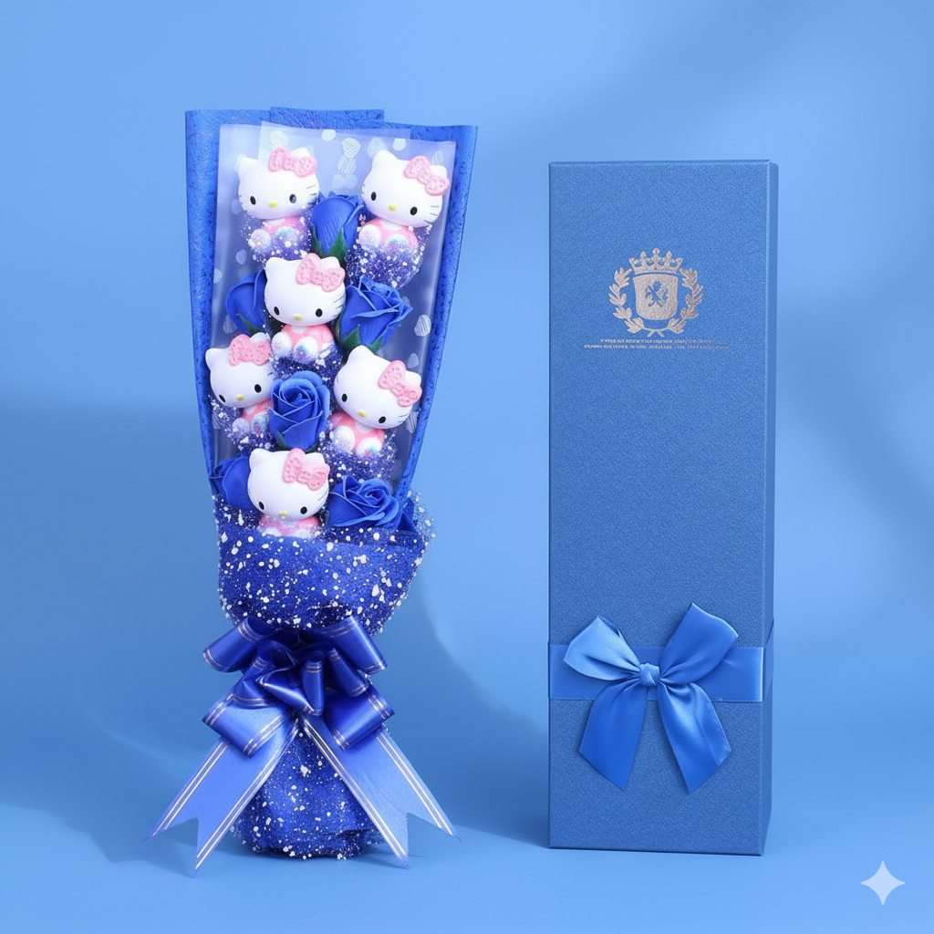 Hello Kitty Glitter Bouquet Box